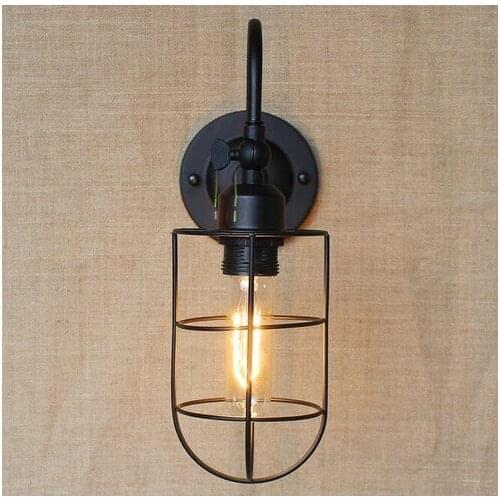 Retro Loft Edison Decorative Wall Sconce Mirror Wall Light Fixtures Vintage Industrial Lighting Wall Lamp For Home Arandela