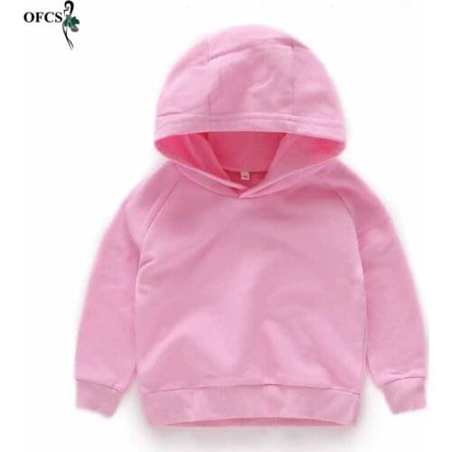 Retail2-12Years Baby Boys Hoodies Autumn Winter Children Girls Gray Sweatshirts Toddler Cotton Fleece Tops Clothes Kids Clothing