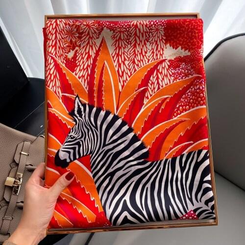 Scarf 100% Silk Bandana Women Summer Square Wrap Ladies Scarves Mulberry 2021 Spring Fashion High Quality Headband Hijab Shawls