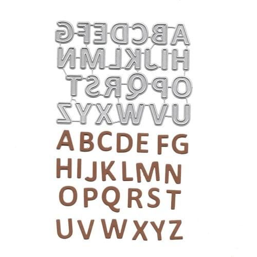 Dies Scrapbooking Soldes Alphabet Cutting Dies For Embossing Paper Card Making Album Metal Craft DIY Stencil Clear Stamp And Die