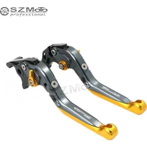 For SUZUKI GSF600S S-X BANDIT 1996-1999 Motorcycle Accessories Folding Extendable Adjustable Brakes Clutch Levers With LOGO CNC