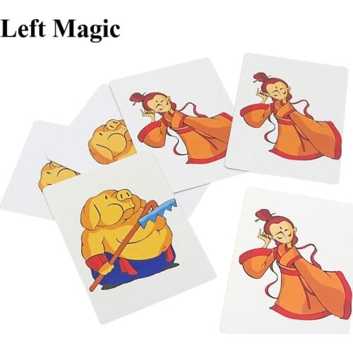 Funny Beauty & Pig - Close Up Magic Tricks Cards Street Magic Props Illusions Mentalism Accessories Comedy