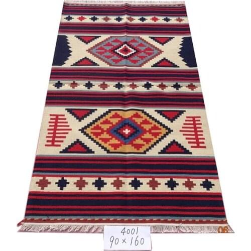 Kilim Fabric Handwoven Carpets For Living Room Pattern Geometric Rug Turkish Prayer Rugs Natural Sheep Wool