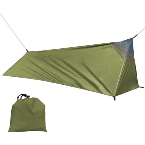 Backpacking Tent Outdoor Camping Sleeping Bag Tent Lightweight Single Person Tent with Mosquito Net Outdoor Sleeping Bag