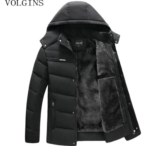 Streetwear Men Jacket Coats Thicken Warm Winter Windproof Jackets Casual Mens Down Parka Hooded Outwear Cotton-Padded Jacket
