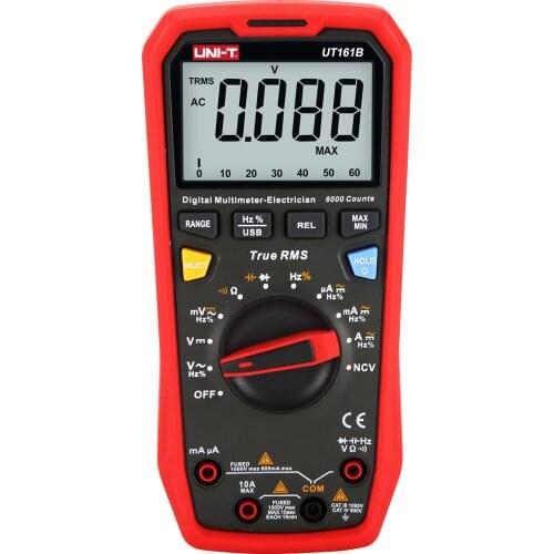 UNI-T UT161B UT161E UT161D Smart Digital Multimeter Profesional Tester True RMS CE Voltmeter Electric Tools AC DC Voltage Meter