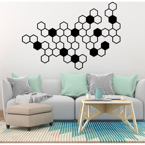 Fun Geometry Wallpaper Home Decoration Wall Sticker For Living Room Bedroom Mural Poster Office Window Decor Bedroom Decor M320