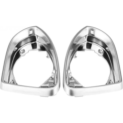 1 Pair Chrome Electroplated Car Side Wing Case Trim Rear Mirror Housing Cover Shell for Volkswagen Golf 7 GTI R 2013-2018