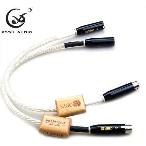 1 Pair XLR to XLR Cable YIVO XSSH HiFi Hi-end 8 Core Shield Data Cable ODIN NORDOST Male Female XLR Audio Extend Cord Wire
