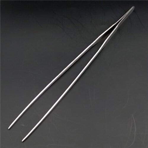 1pcs Stainless Steel Tweezers Nippers for Aquarium Live Plant Cleaning Maintenance Tools Straight Tweezer