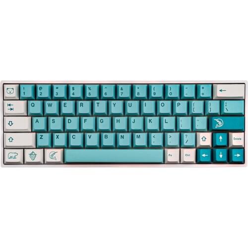125 key PBT keycaps sublimation For MX Switch Mechanical Keyboard Cherry Profile 60 68 87 104 108 980 Iceberg keycap