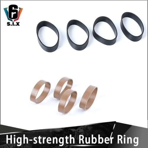 4pcs/set Airsoft Elastic Rubber Ring High Strength Hunting Rubber Band for DBAL PEQ Flashlight Laser Sight Switch