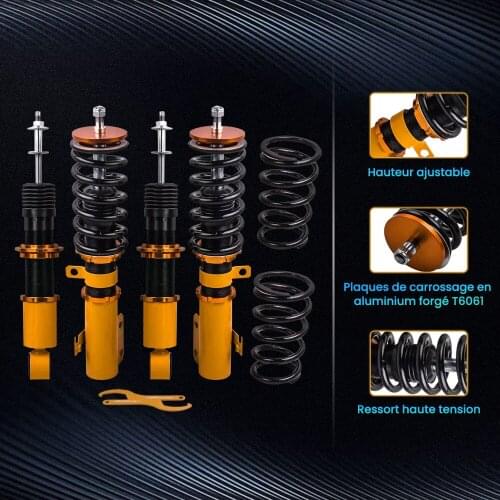 4pcs Coilovers Kits For Toyota Corolla 2003-2008 Matrix Coil Over Shock Strut Coil Spring Coilover Lowering Shock Kit