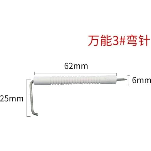 5 pcs 3# Universal Curved Needle Ignition Gas cooktop Ceramic Spark Electrode Generl Ignition