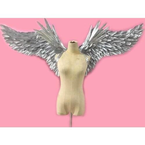 Abstract Dreamer Wall Art deco Fashion white silver gold Angel wings Modern Room Decoration nice shooting props