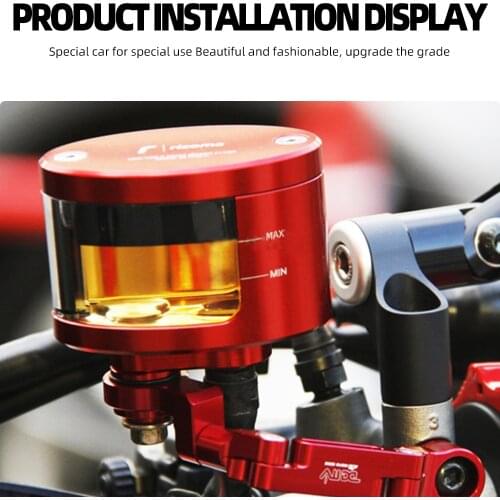 Motorcycle Brake Clutch Fluid Oil Cup Tank For YAMAHA YZF R1 YZF R6 MT 09 2004 2005 2006 KAWASAKI Z1000 Z800 Z750 Z900 Parts