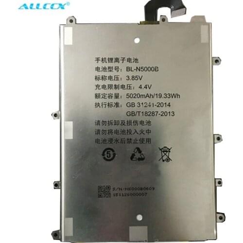 ALLCCX battery BL-N5000B for Gionee M5 plus GN8001 with good quality