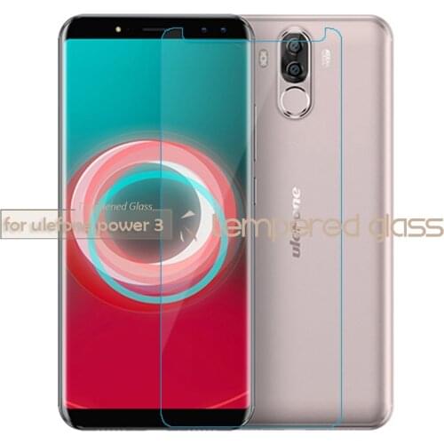 HOT For Ulefone POWER 3 3S power 2 power Explosion Proof Tempered Glass Protective Front Film free white edge liquid