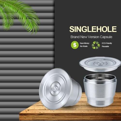 Espresso Capsulas New Version Recargables Coffee Filter Stainless Steel Nespresso Refillable Capsule Reusable for Essenza Mini