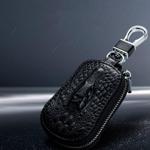 For Hyundai Leather Car Key Case For Tucson Solaris I30 Creta Ix35 I40 IX20 Festa Key Cover Metal Keychain 1Pcs Key Holder