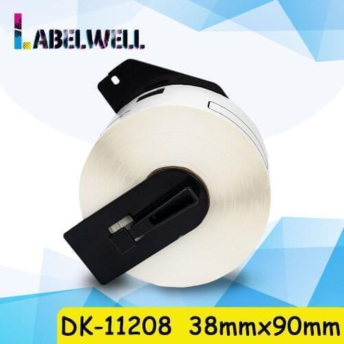 Labelwell 1Roll Compatible Brother DK Roll Paper Labels DK-11208 DK11208 compatible for Brother QL Label Printer QL-500 QL-550