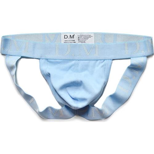 Male underwear gay mens underpants low-rise jockstrap mens thongs solid tanga hombre mens sexy underpants cotton undwerwear