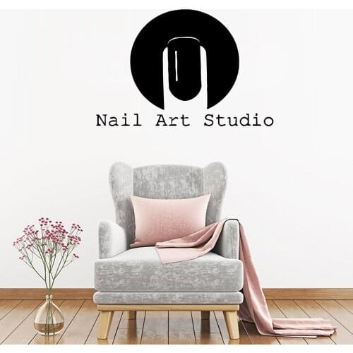 Beauty Nail Salon Family Wall Stickers Mural Art Home Decor For Kids Rooms Wall Stickers Waterproof Wallpaper