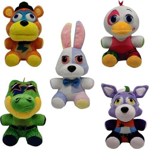 New Nightmare Freddy Rabbit Phantom Bonnie Foxy Crocodil 7" 18CM Plush Doll