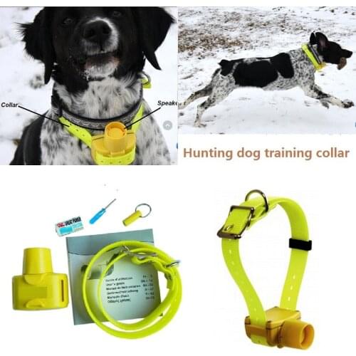 JANPET Yellow Color Hunting Dog Collar Beeper Collars 8 built-in Beeper Sound Waterproof PET Dog Training Collar
