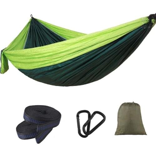 Parachute Cloth Camping Anti-Rollover Swing Hanging Bed Portable Outdoor Couple Multi-Function Hammock Sleeping Hanging Chair
