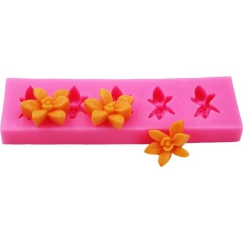 Flowers Silicone Fondant Molds Candy Chocolate Resin Molds Gum Paste Cake Decorating cake topper Mould