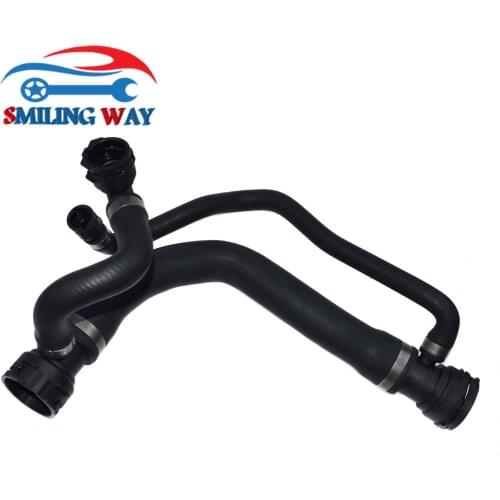SMILING WAY# Upper Coolant Radiator Water Pump Hose Pipe For BMW 545i E60 & 645Ci E63 E64 2004 2005 4.4L V8 OE# 17127519248