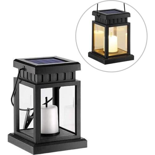 Solar Candle Lantern Waterproof Flameless Candle Light Dusk To Dawn Timer for Floor Patio Decor Automatic Opening At Night