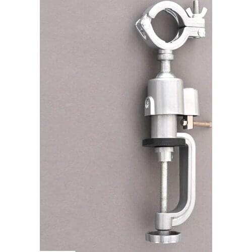 360 degree rotation, aluminum, gimbal, rotate vise, table vice, grinding handle holder, drills, grinders, bracket