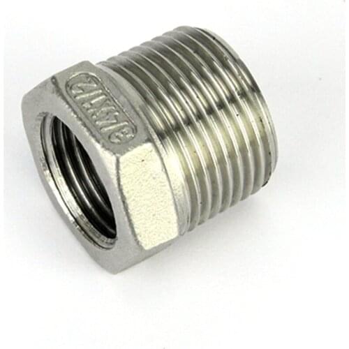 STAINLESS STEEL 1/2 INCH X 3/4 INCH BSP REDUCING BUSH