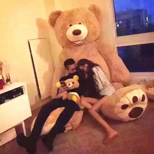 [ Funny ] Huge big 10pcs/lot 260cm/102" Stuffed animal teddy bear cover plush soft toy doll model pillow cover (without stuff)