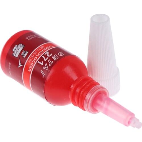 1Pcs High Strength 271 Glue Threadlocker Anaerobic Adhesive Glue Anti-Corrosion Thread Locker Retainer Screw Locking Glue 10ml
