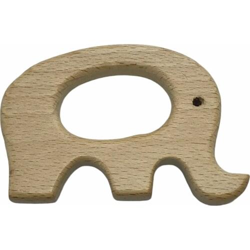 10PCS WHALE Handmade Natural Newborn Beech Wooden Teether Toys