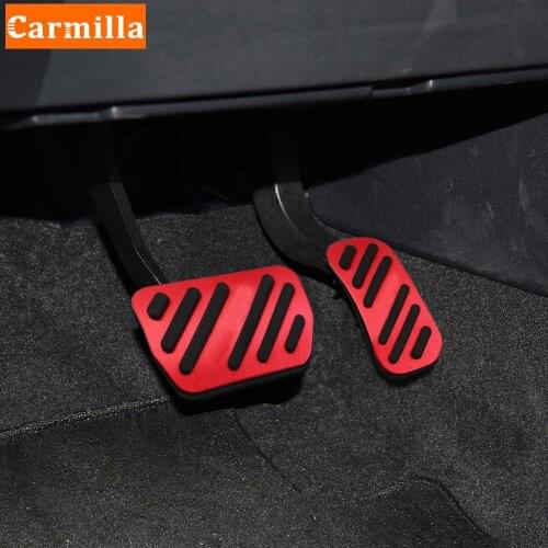 Carmilla AT Car Pedals for Toyota Harrier 2005 - 2013 Interior Auto Gas Brake Pedal Protection Cover Accessories