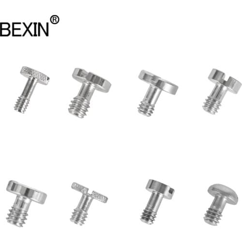 BEXIN 1/4-Inch Ringless Screw Set Flat Head Quick Release Plate Mounting Adapter for DSLRS Camera Photography Tripod