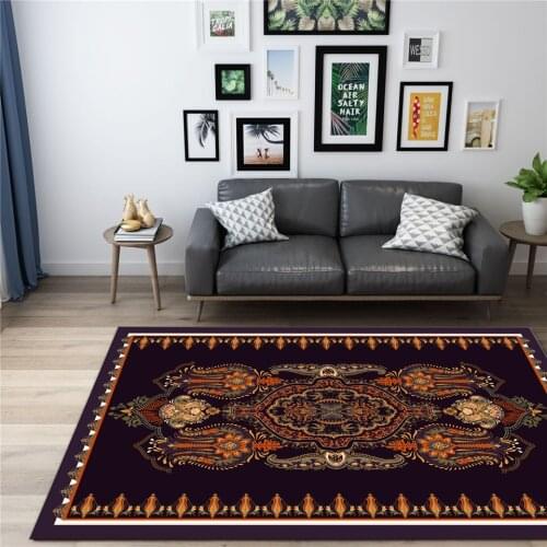 Ethnic Style Bohemian Carpet Big For Living Room Retro Sofa Carpet Bedside Rug Bedroom Decoration Bathroom Mat Big Lounge Mat