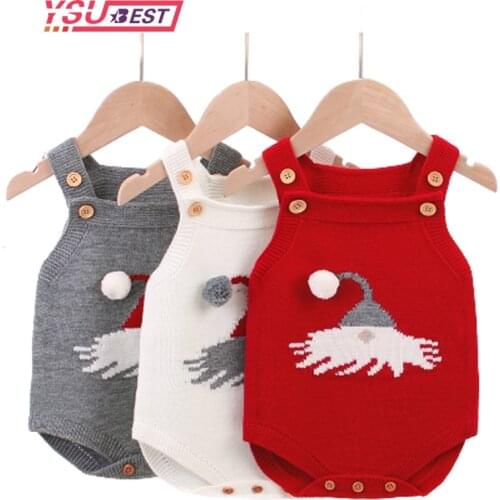 Baby Christmas Sweater Newborn Bodysuit Clothing Spring Autumn Infant Lovely New Year Christmas Clothing Bodysuit Baby Sweaters