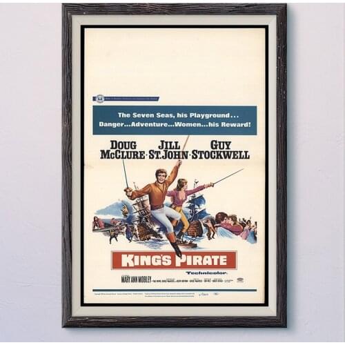 N182 KINGS PIRATE Vintage Classic Movie Wall Silk Cloth HD Poster Art Home Decoration Gift