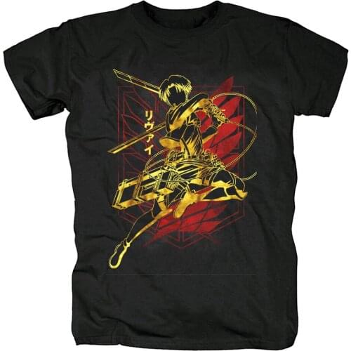 SUNOWE Final Season Attack on Titan Graphic T-shirt Men Levi Cool Tshirt Titans Attack Shingeki No Kyojin T Shirt Anime Top Tees