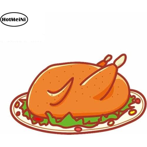HotMeiNi 13cm x 8cm Turkey Anime Funny Car Stickers Bumper Trunk Truck Graphics Refrigerator Air Conditioner DIY Fine Decal