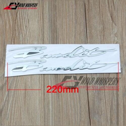 Chrome Motorcycle Emblem Badge Decal 3D Plastic Tank Wheel Logo Sticker For Suzuki Bandit 600 650 1200 1250