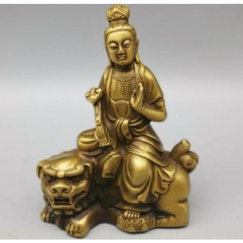 China brass Manjushri Buddha crafts statue