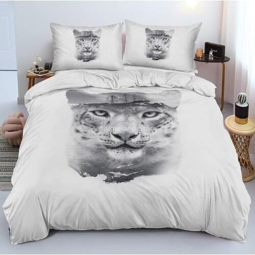 Animal Tiger Cheetah 3D Print Queen King Size Comforter Bedding Set Adult Kid Duvet Cover Sets Pillowcase Twin Full Home Textile