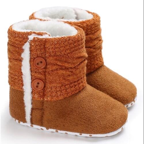 Fashion New Autumn Winter Infants Shoes Baby Girl Boy Knitting Boots Casual Sneakers Non-slip Soft Soled Walking Shoes