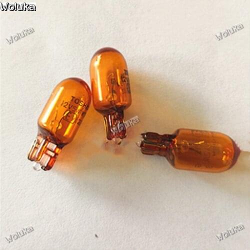 Toshiba car bulb 5WT10 amber yellow side turn signal 12V leaf plate small plug light CD50 Q06